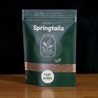 Front of the Leaf & Scape live springtail culture pack, showing the product label